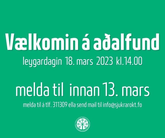 Vælkomin á aðalfund